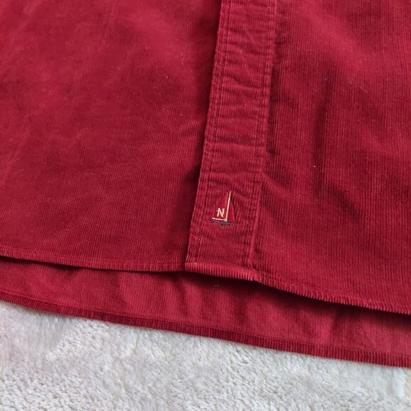 Vintage Nordstrom corduroy shirt mens XXL button down cotton hipster dad career - Picture 9 of 16